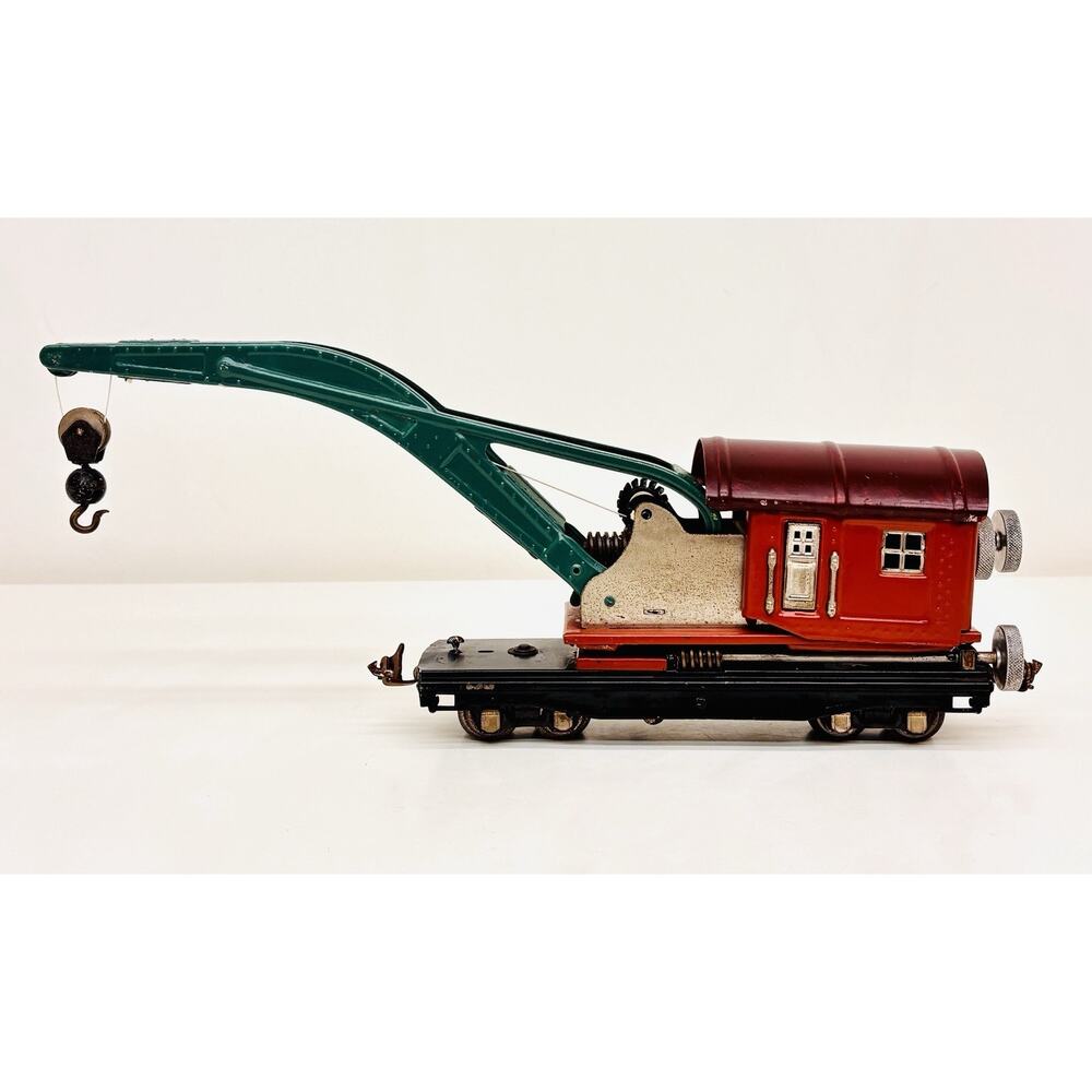 Lionel Prewar O 810 Crane Car Terra Cotta